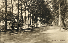 11028 Gezicht op de Rijksstraatweg in de bebouwde kom van Leersum uit het zuidoosten.